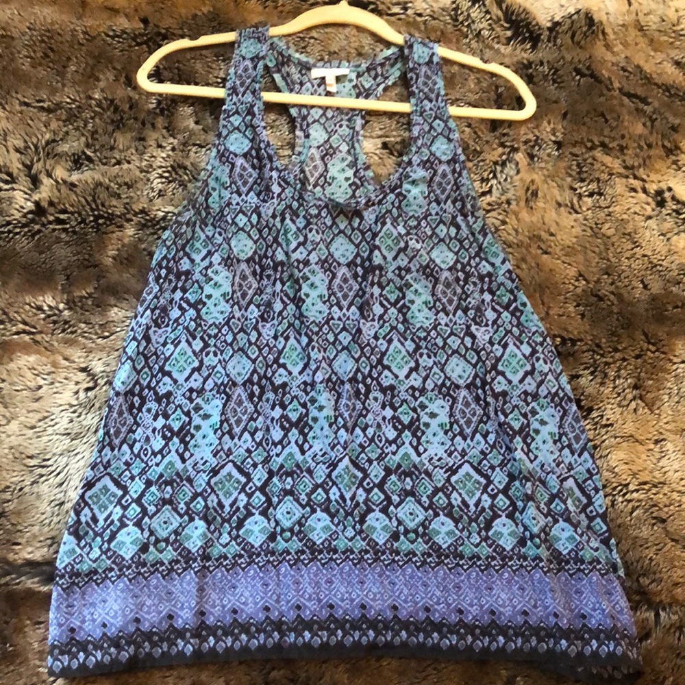Joie Blue Silk Top size M